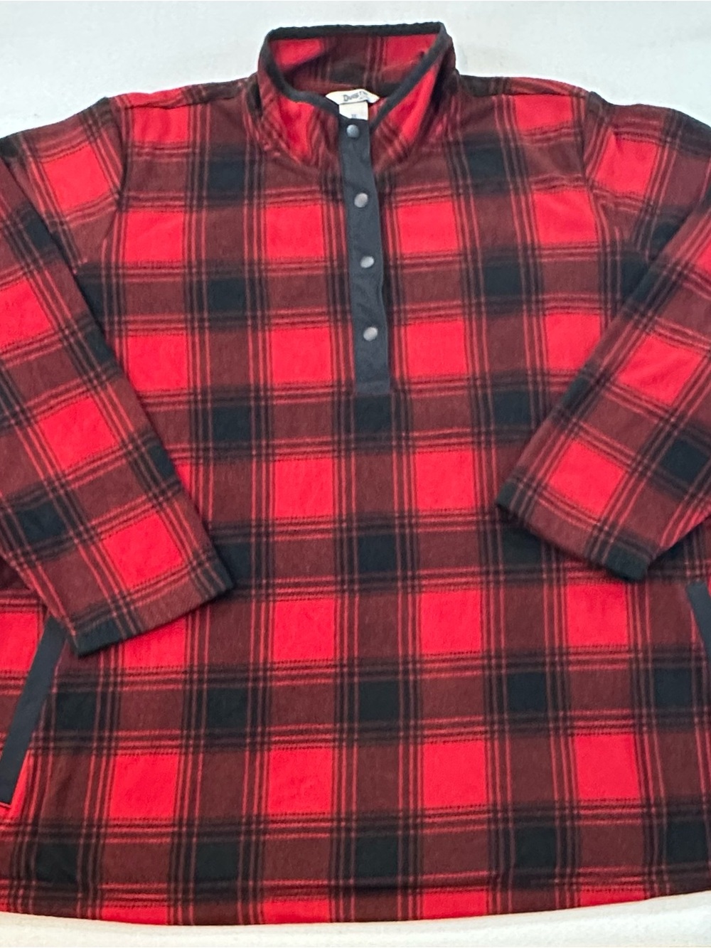 Duluth Trading Plaid Fleece Snap Pullover Women’s 3X